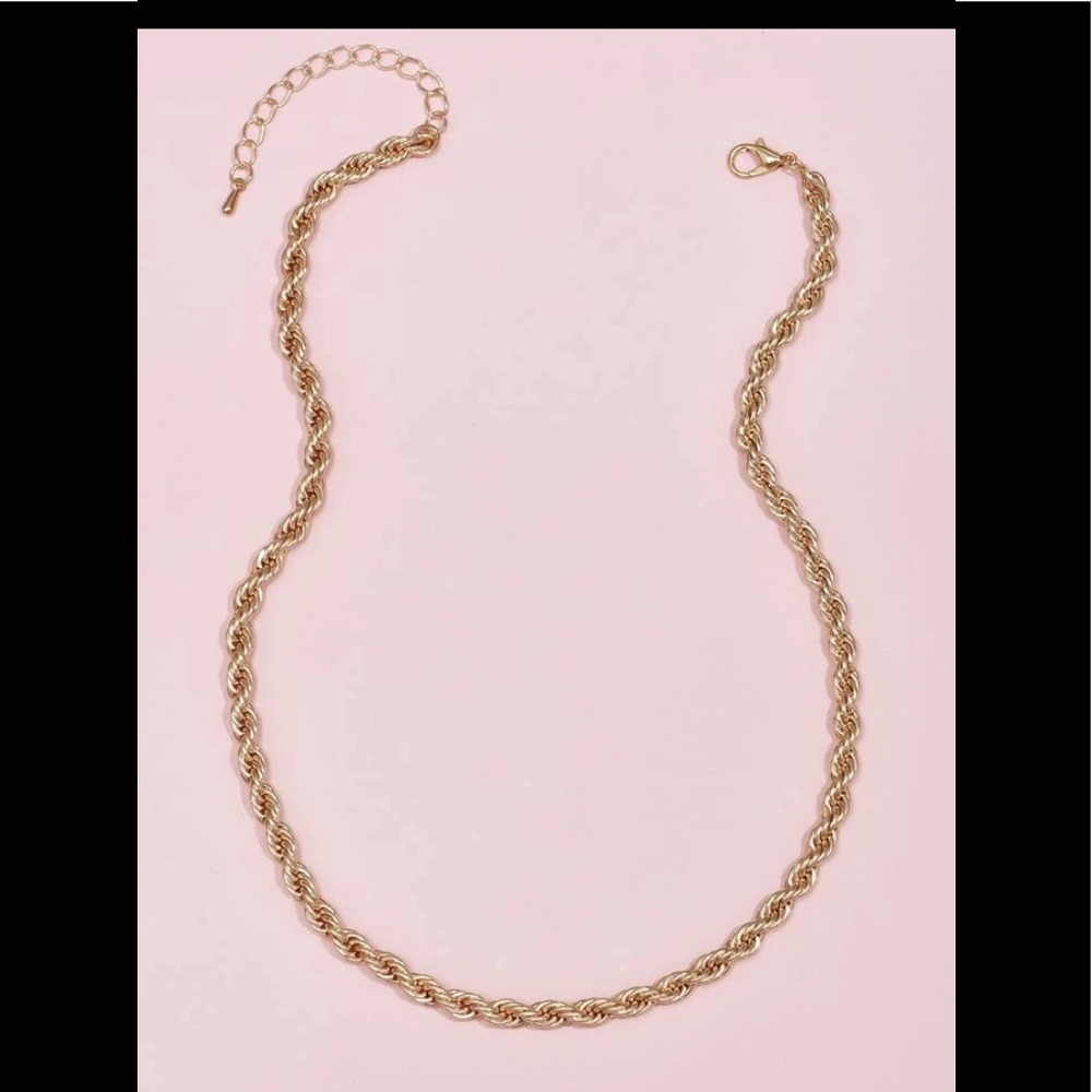 Gold Rope Necklace - Picture 2 of 2